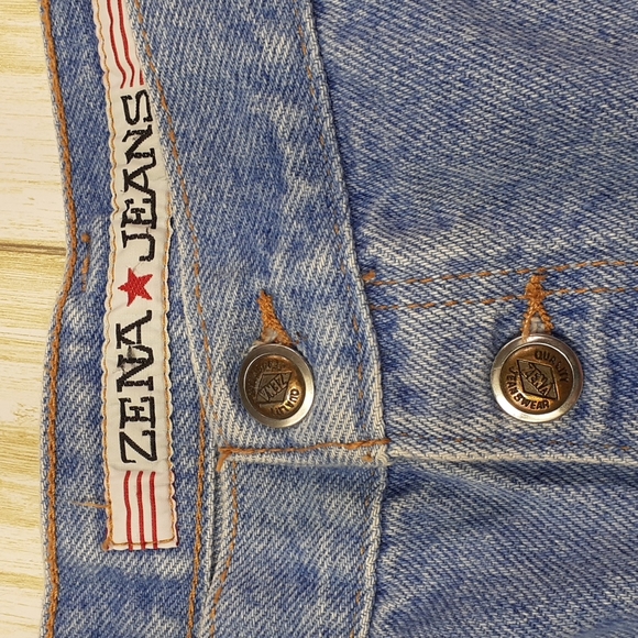 Vintage Zena High Rise Jean Shorts Size 18 Missy - Picture 6 of 13